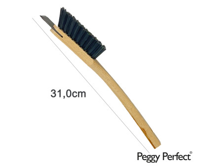 Peggy Perfect Brosse pour tondeuse à gazon, bois naturel