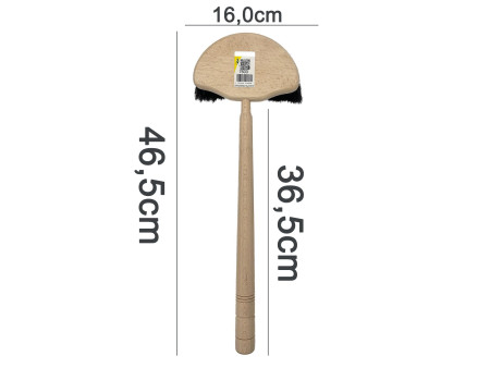Peggy Perfect Brosse à fenêtre demi-lune, crin de cheval