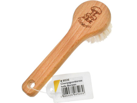 Peggy Perfect Brosse à champignons, bois naturel, rond