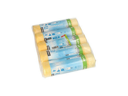 STARPAK Sac poubelle HDPE à liens coulissants, 30 litres