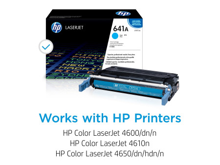 hp Toner hp 641A pour ColorLaserJet 4600dn, cyan
