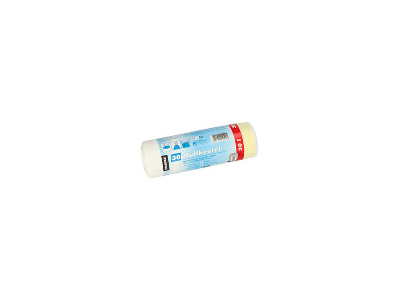 STARPAK Sac poubelle LDPE à liens coulissants, 60 L, jaune