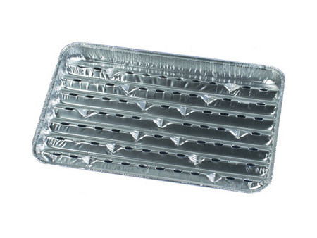 STARPAK Plateau pour grillades en aluminium, rectangulaire