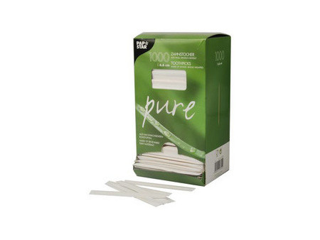 PAPSTAR Cure-dent 'pure', en bois, rond, longueur: 65 mm