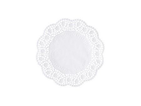 PAPSTAR Napperon, rond, diamètre: 330 mm, blanc