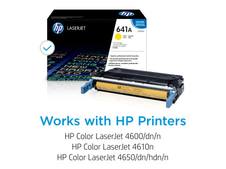 hp Toner hp 641A pour ColorLaserJet 4600dn, jaune