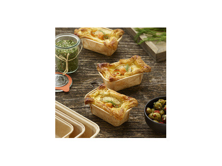 PAPSTAR Moule 'pure', rectangulaire, 523 ml, brun