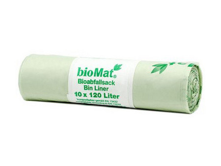 bioMAT Sac compostable, 120 litres, vert