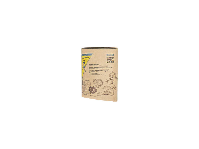 Peggy Perfect Sac poubelle compostable, 10 litres, marron