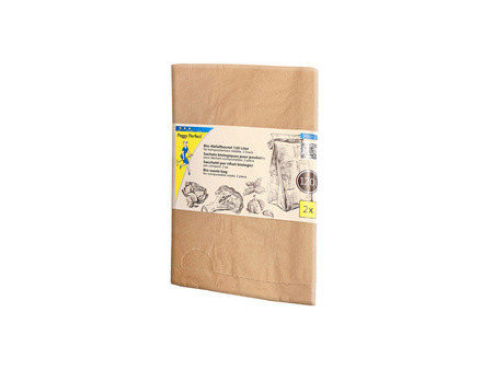 Peggy Perfect Sac poubelle compostable, 10 litres, marron