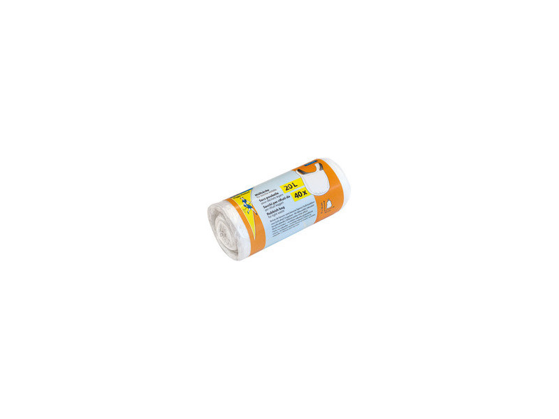 Peggy Perfect Sac poubelle HDPE, 20 litres, transparent