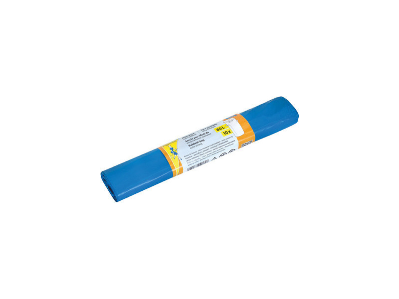 Peggy Perfect Sac poubelle LDPE, 60 litres, bleu