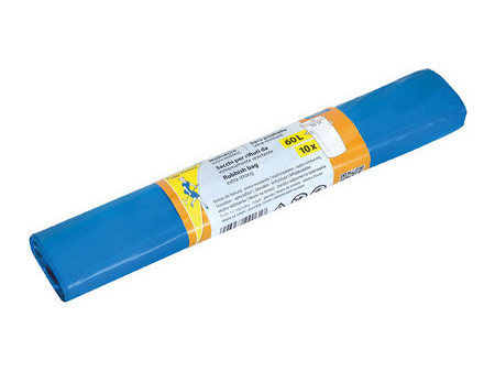 Peggy Perfect Sac poubelle LDPE, 120 litres, bleu opaque