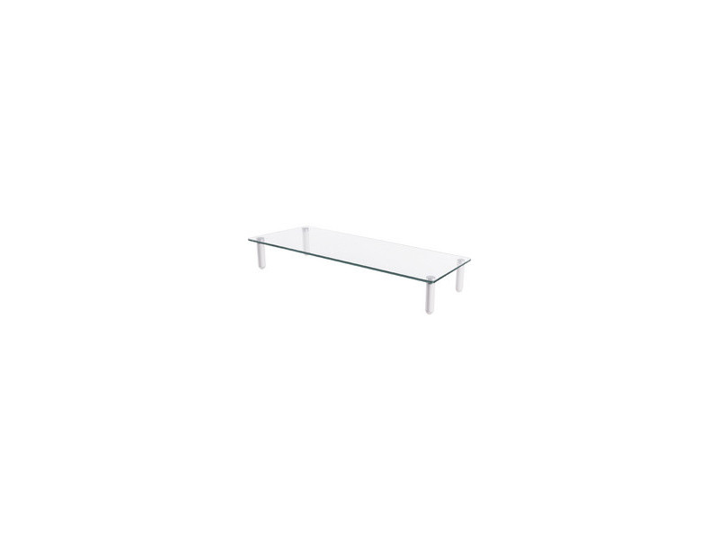 DIGITUS Support pour écran, verre, blanc