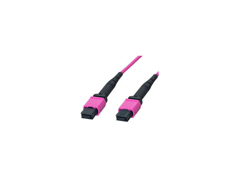 LogiLink Câble patch MPO, 12 fibres, Multimode, OM4, 2 m