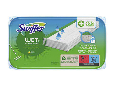 Swiffer Wet Recharge de serpillère humide antibactérienne