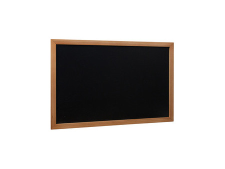 Securit Ardoise murale WOODY, avec cadre en bois, noir