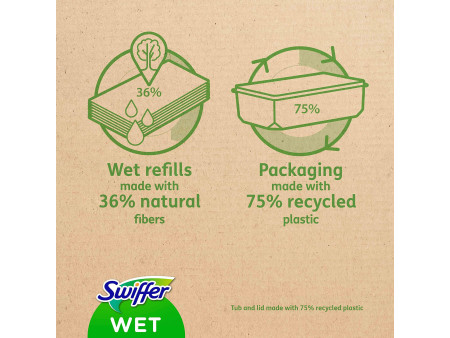 Swiffer Wet Serpillère humide, pack de recharge