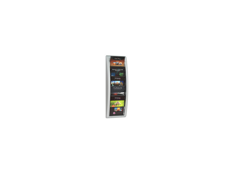 PAPERFLOW Porte-brochures mural Quick fit, A5, anthracite