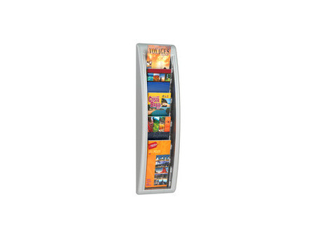 PAPERFLOW Porte-brochures mural Quick Blick, 1/3 A4, gris