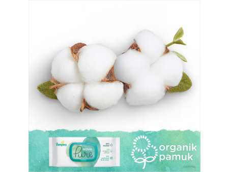 Pampers Lingette humide Harmonie aqua, pack de 3