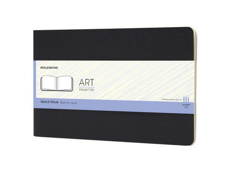 MOLESKINE Album de croquis, carré, 120 g/m2, carton, noir