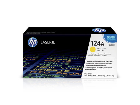 hp Toner hp 124A pour Color LaserJet 2600, jaune