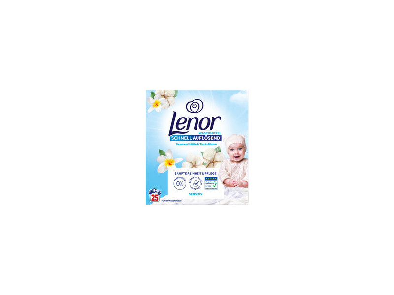 Lenor Lessive en poudre Sensitiv, 1,5 kg, 25 lavages