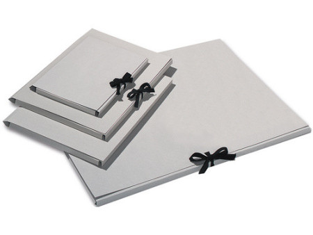 folia Carton à dessin, en carton gris, A2, avec un ruban