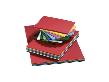 folia Carton de couleur, A2, 160 g/m2, lisse, assorti