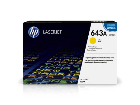 hp Toner hp 643A pour Color LaserJet 4700, jaune