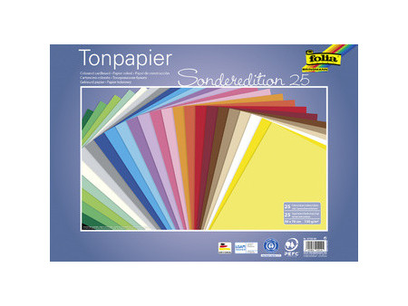 folia Papier de couleur, (L)500 x (H)700 mm, assorti