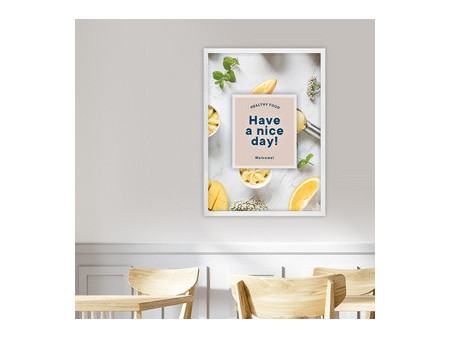 EUROPEL Cadre porte-affiche premium+, A2, blanc