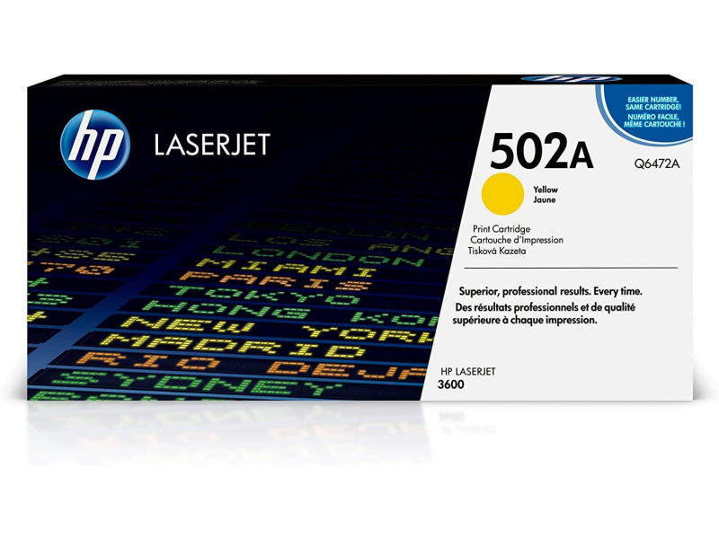 hp Toner hp 502A pour Color LaserJet 3600, jaune