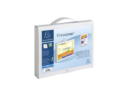 EXACOMPTA Boîte valisette avec poignée Kreacover, A4, PP