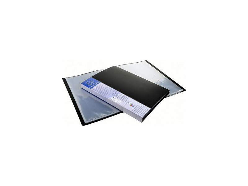 EXACOMPTA Protège-documents, A4, PP, 20 pochettes, noir