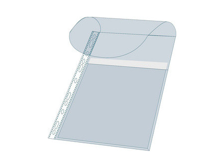 EXACOMPTA Pochette à soufflet perforée avec rabat, A4, PP