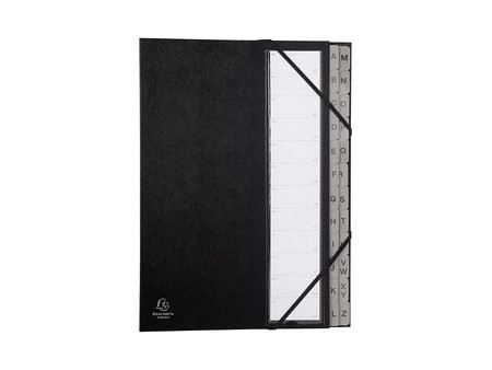 EXACOMPTA Trieur Ordonator, 1-12, A4, 12 compartiments, noir
