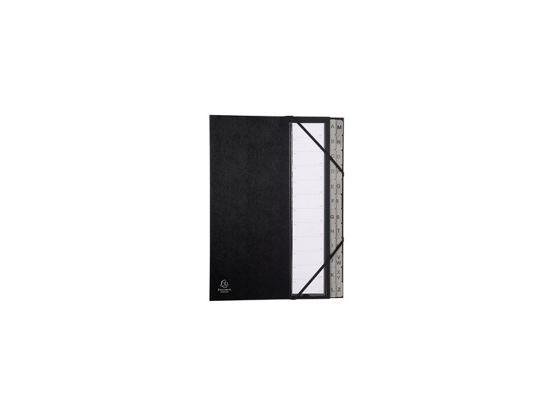 EXACOMPTA Trieur Ordonator, A-Z, A4, 24 compartiments, noir