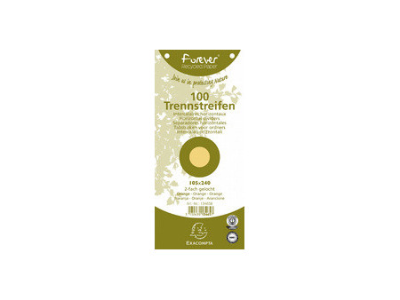 EXACOMPTA Fiches intercalaires, 105 x 240 mm, chamois