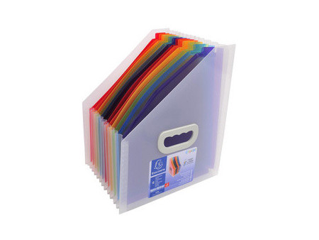 EXACOMPTA Trieur de bureau Crystal, 12 compartiments