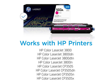 hp Toner hp 503A pour Color LaserJet 3800, magenta
