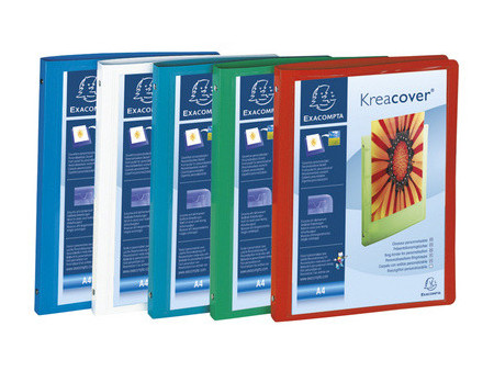 EXACOMPTA Classeur personnalisable Kreacover, PP, A4,assorti
