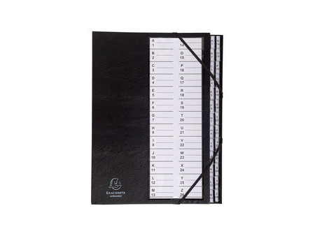 EXACOMPTA Trieur Ordonator, PP, 12 compartiments, noir