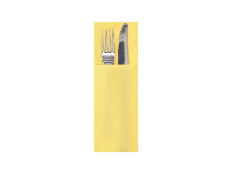 STARPAK Serviette pochette 'DAILY Collection', jaune