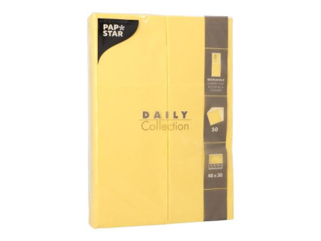 STARPAK Serviette pochette 'DAILY Collection', jaune