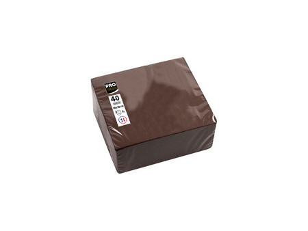 PROnappe Serviette de table jetable, 380 x 380 mm, gris