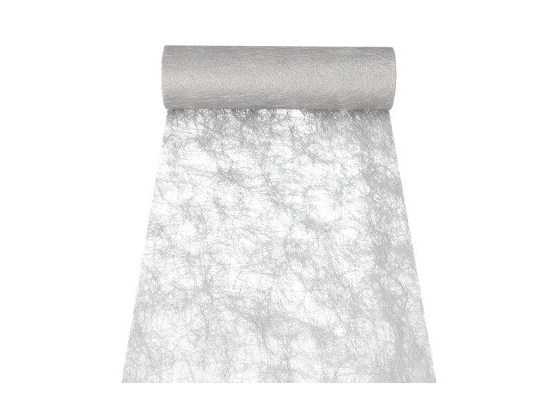 PAPSTAR Chemin de table / ruban décoratif 'Sizoflor', argent