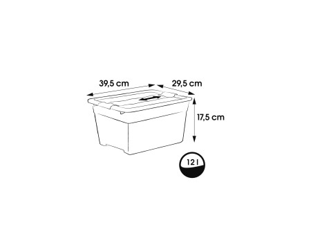 keeeper Boîte de rangement 'cornelia' 12 litres, transparent