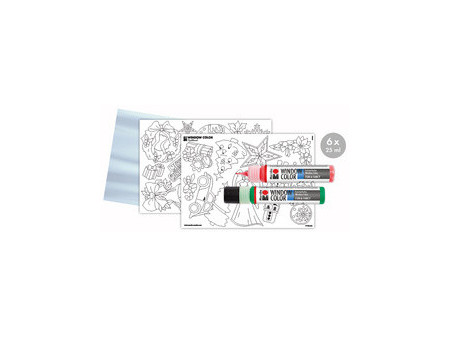 Marabu Kit Window Color 'XMAS Traditional', 6 x 25 ml